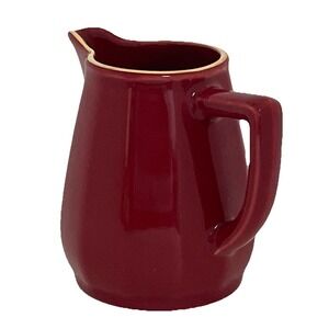 Apilco Flora, Red with Goldrim Creamer - Made‎ in France